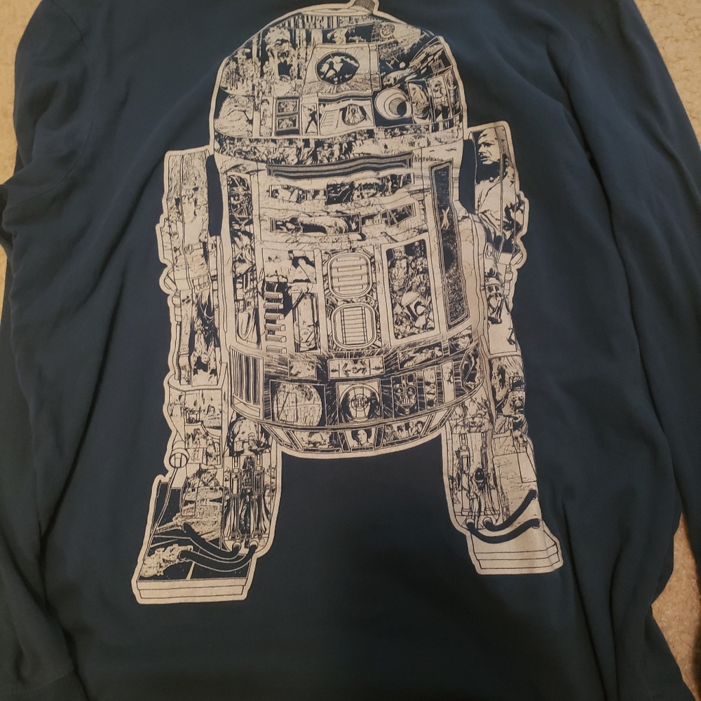 Star wars r2d2 long sleeve shirt size xl